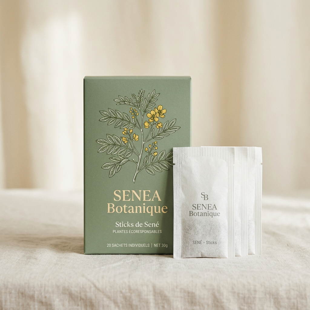 Lot de 5 × 14 Sticks de Séné SENÉA Botanique - 70 Sticks de 3g - Transit Intestinal Naturel - Digestion Douce
