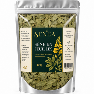 SENÉA Botanique Feuille de Séné - Feuilles séchées 100 g à 500 g — 100 g
