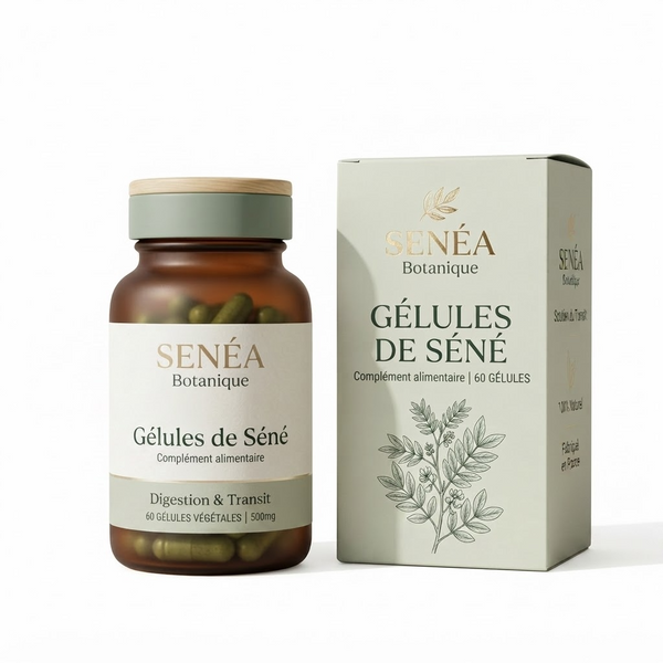 SENÉA Botanique Gélules de Séné - 120 Capsules Végétales 300mg - Transit Digestif Naturel