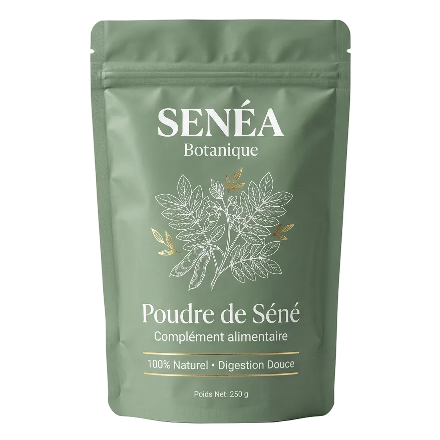 Poudre de Séné Bio 500g SENÉA Botanique - Complément Alimentaire Naturel Digestion Douce - Senna Powder 100% Naturel