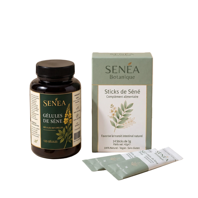 Pack Nomade SENÉA Botanique : gélules et sticks de séné, formats de poche