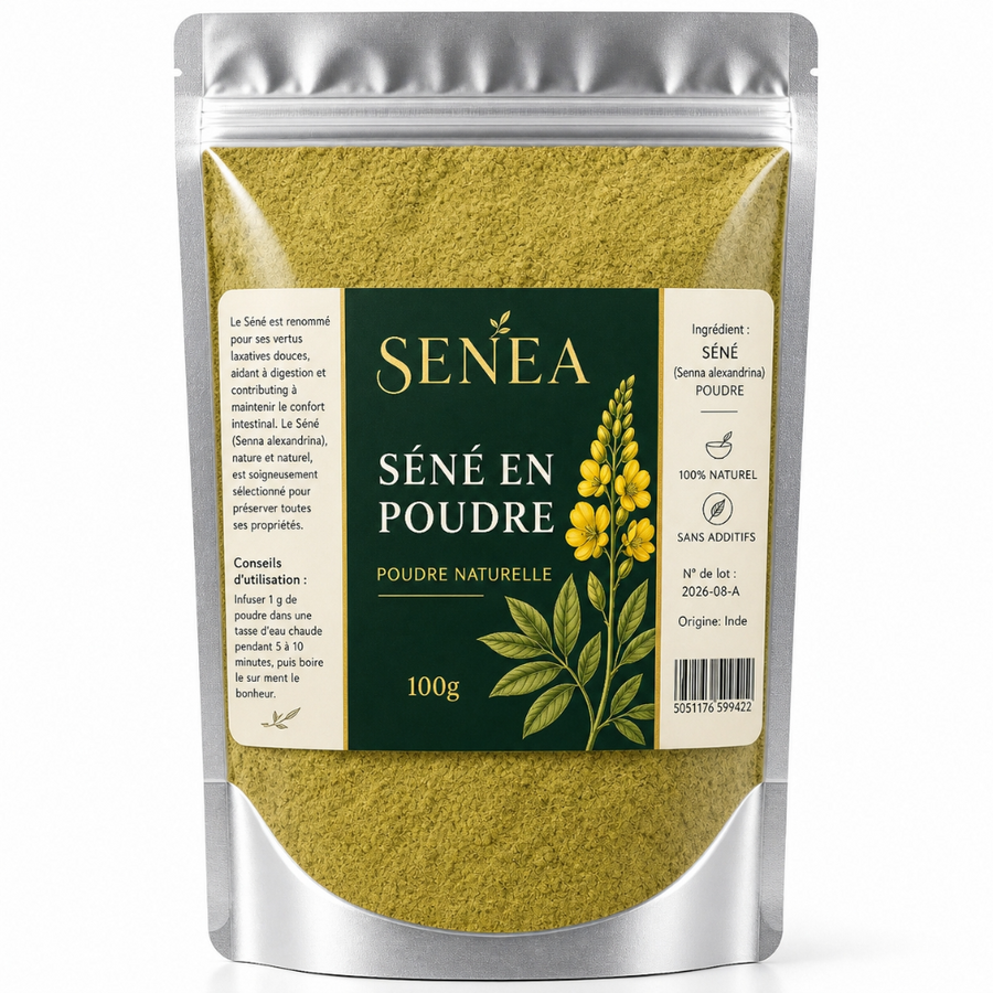 SENÉA Botanique Poudre de Séné - Poudre pure 100 g à 500 g