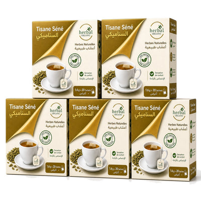Tisane Séné SENÉA Botanique - 20 Sachets Infusion Transit Intestinal — 100 sachets (lot de 5)
