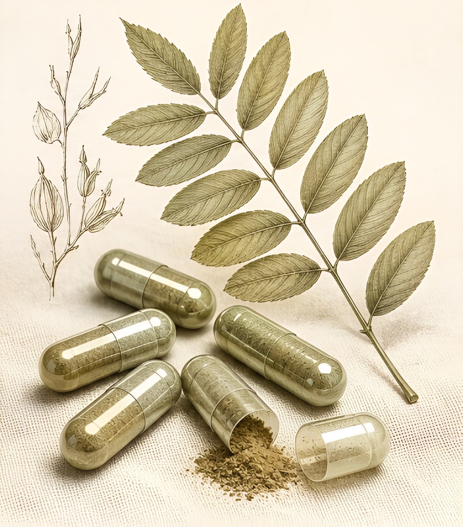 Cassia angustifolia — dosage encapsulé